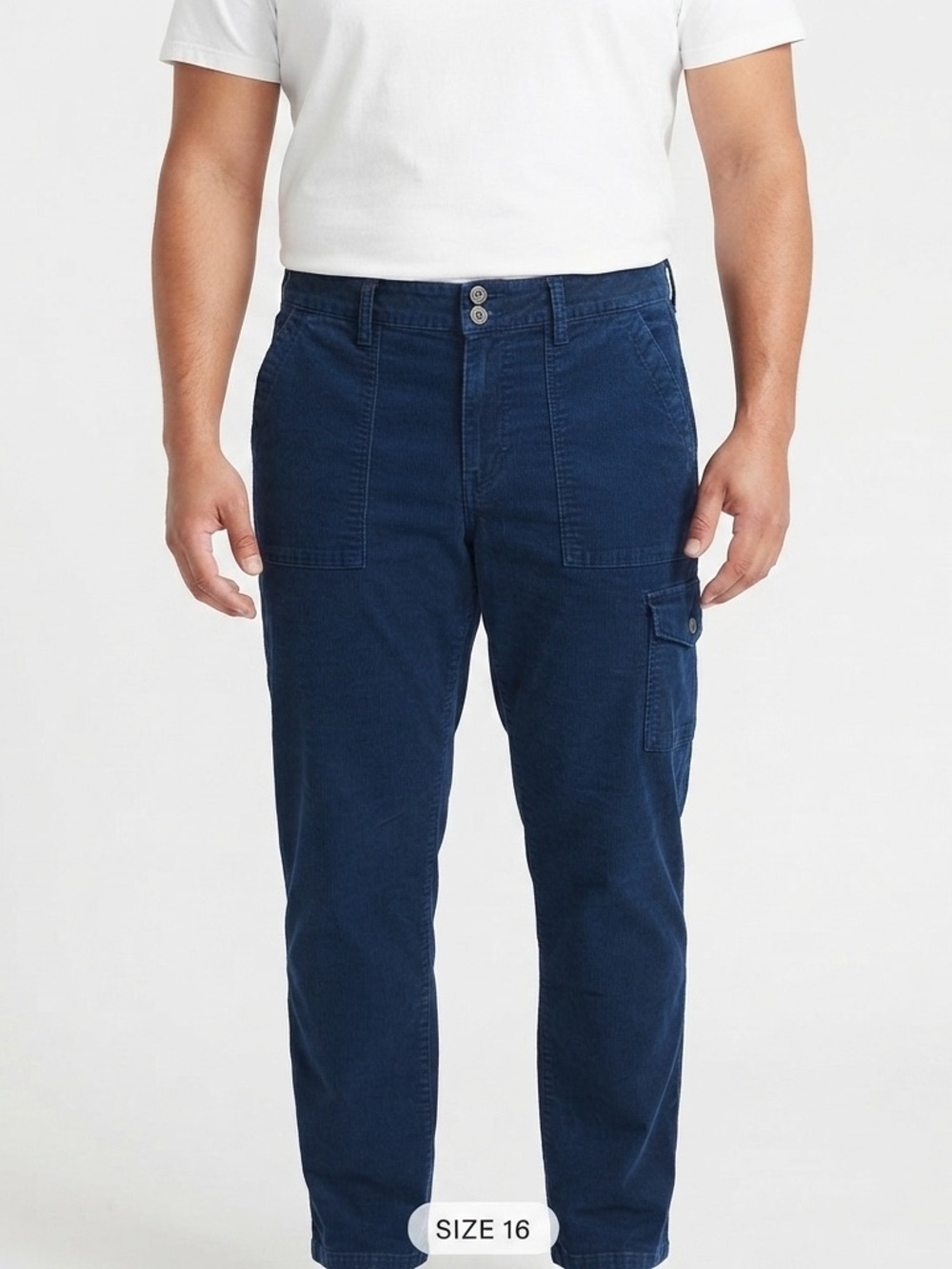 Time and Tru Women’s Deep Blue Corduroy Pants